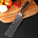 ✨ Conjunto de Facas Damascus Profissional – Chef, Desossa, Santoku e Cutelo com Capa