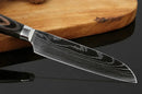 ✨ Conjunto de Facas Damascus Profissional – Chef, Desossa, Santoku e Cutelo com Capa