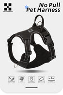 Peitoral Personalizado para Cães — Ajustável, Antipuxão, Refletivo e Almofadado para Passeios ao Ar Livre (Porte Pequeno, Médio e Grande)
