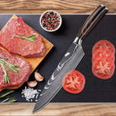 ✨ Conjunto de Facas Damascus Profissional – Chef, Desossa, Santoku e Cutelo com Capa
