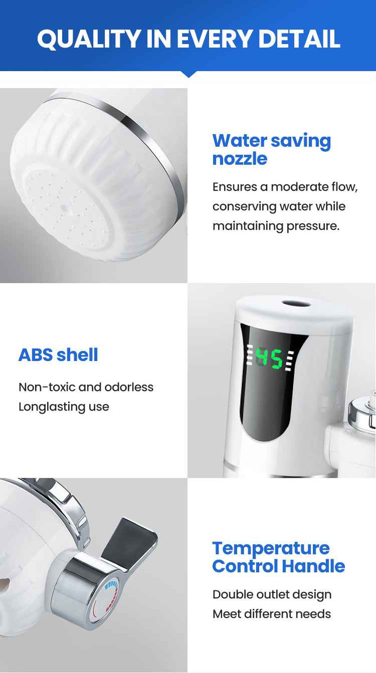 AquaHeat™ - Aquecedor de Água Instantâneo | Sem Reservatório – Prática e Eficiente