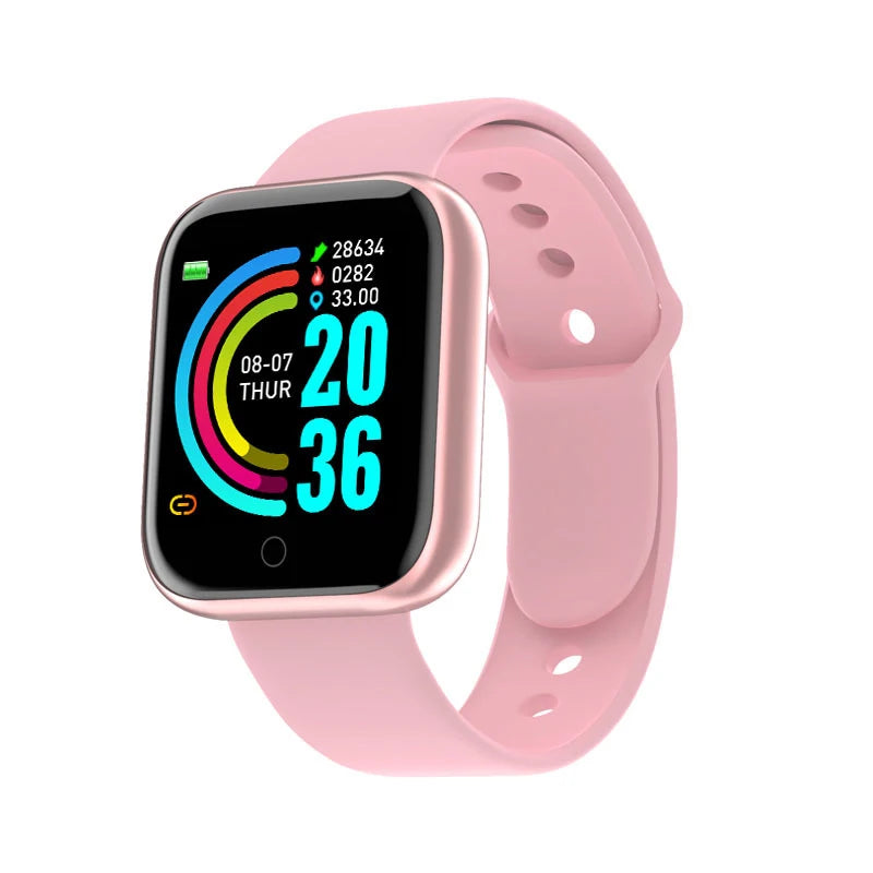 Smartwatch Multifuncional Y68/D20 para Homens e Mulheres – Bluetooth, Música, Monitor de Sono, Rastreador Fitness e Conectividade com Celular