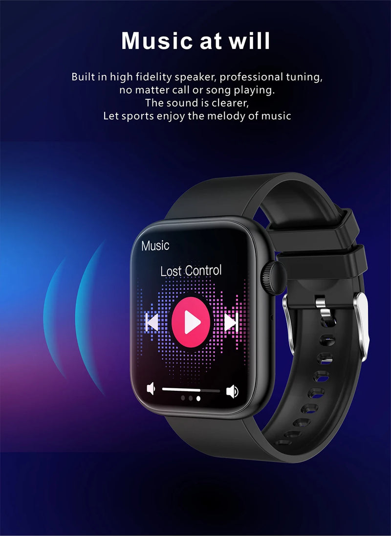 Smartwatch LIGE para Mulheres – Tela Touchscreen Completa, Chamada Bluetooth, À Prova D’Água, Rastreador Fitness Esportivo