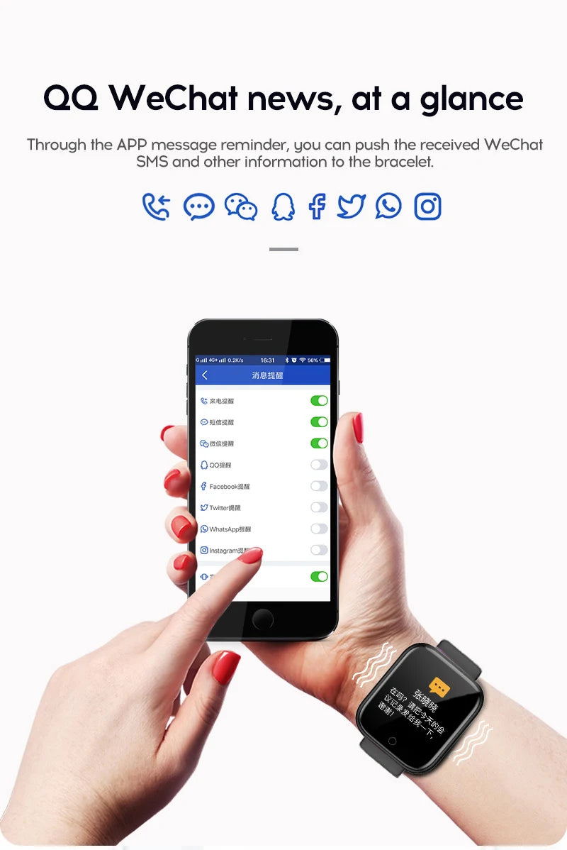 Smartwatch Multifuncional Y68/D20 para Homens e Mulheres – Bluetooth, Música, Monitor de Sono, Rastreador Fitness e Conectividade com Celular
