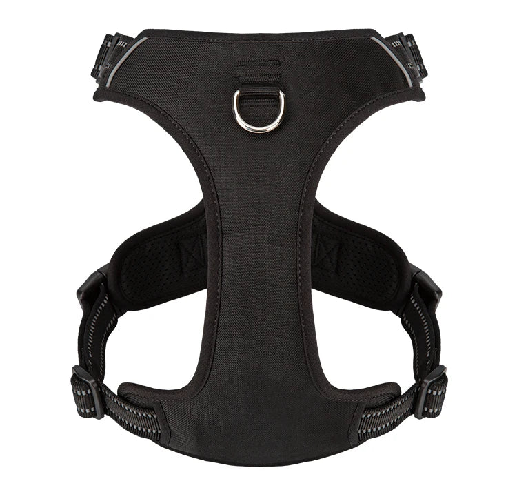 Peitoral Personalizado para Cães — Ajustável, Antipuxão, Refletivo e Almofadado para Passeios ao Ar Livre (Porte Pequeno, Médio e Grande)