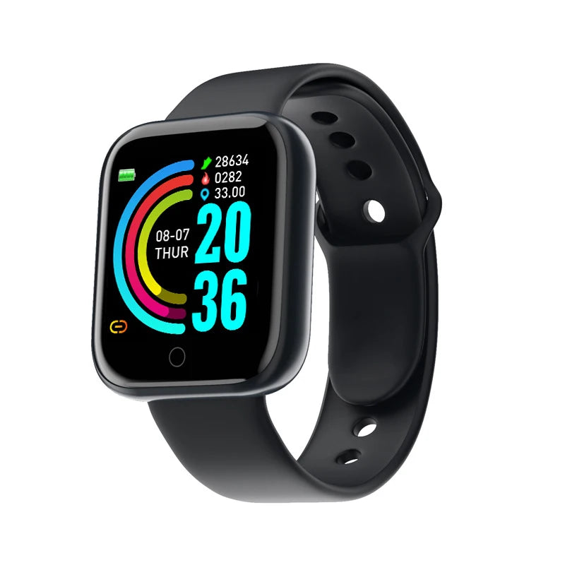 Smartwatch Multifuncional Y68/D20 para Homens e Mulheres – Bluetooth, Música, Monitor de Sono, Rastreador Fitness e Conectividade com Celular