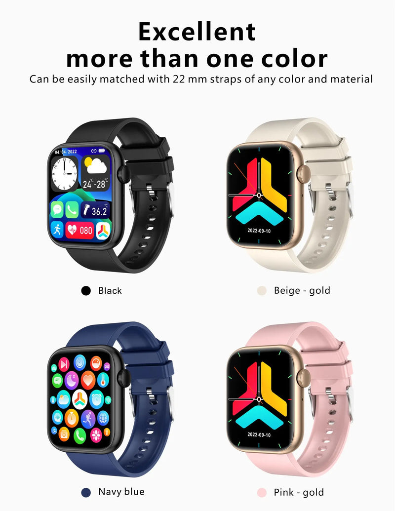Smartwatch LIGE para Mulheres – Tela Touchscreen Completa, Chamada Bluetooth, À Prova D’Água, Rastreador Fitness Esportivo