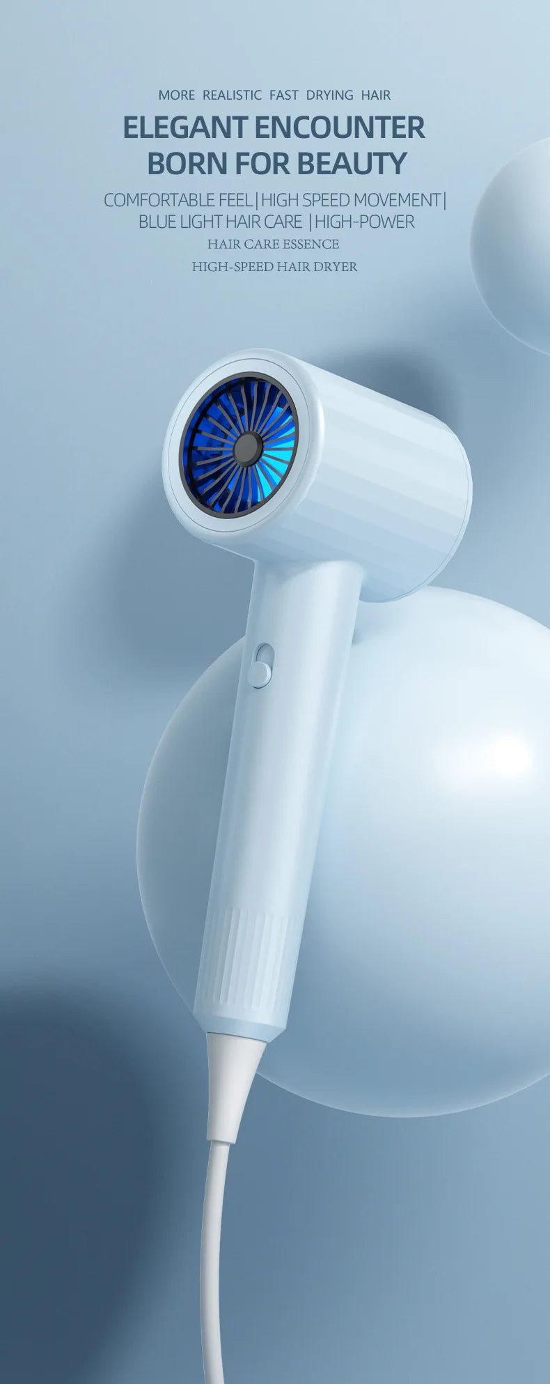 🌀 Mini Secador de Cabelo Dobrável 750W com Bolsa | Compacto, Potente e Ideal para Viagens!