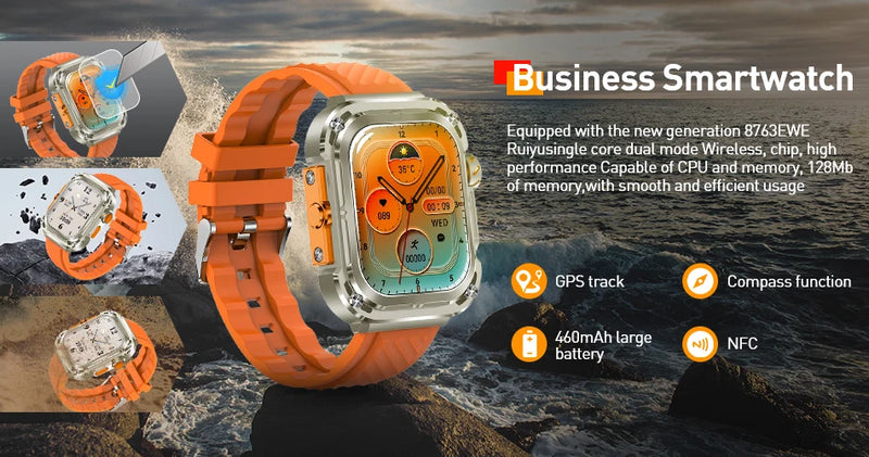 Smartwatch LIGE para Mulheres – Tela Touchscreen Completa, Chamada Bluetooth, À Prova D’Água, Rastreador Fitness Esportivo