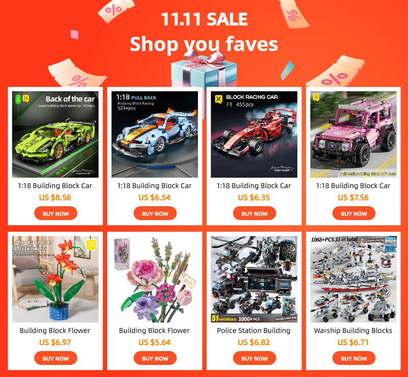 Carro de Blocos de Montar 504 Peças – Brinquedo Educativo para Desenvolvimento Infantil – Presente de Aniversário para Crianças