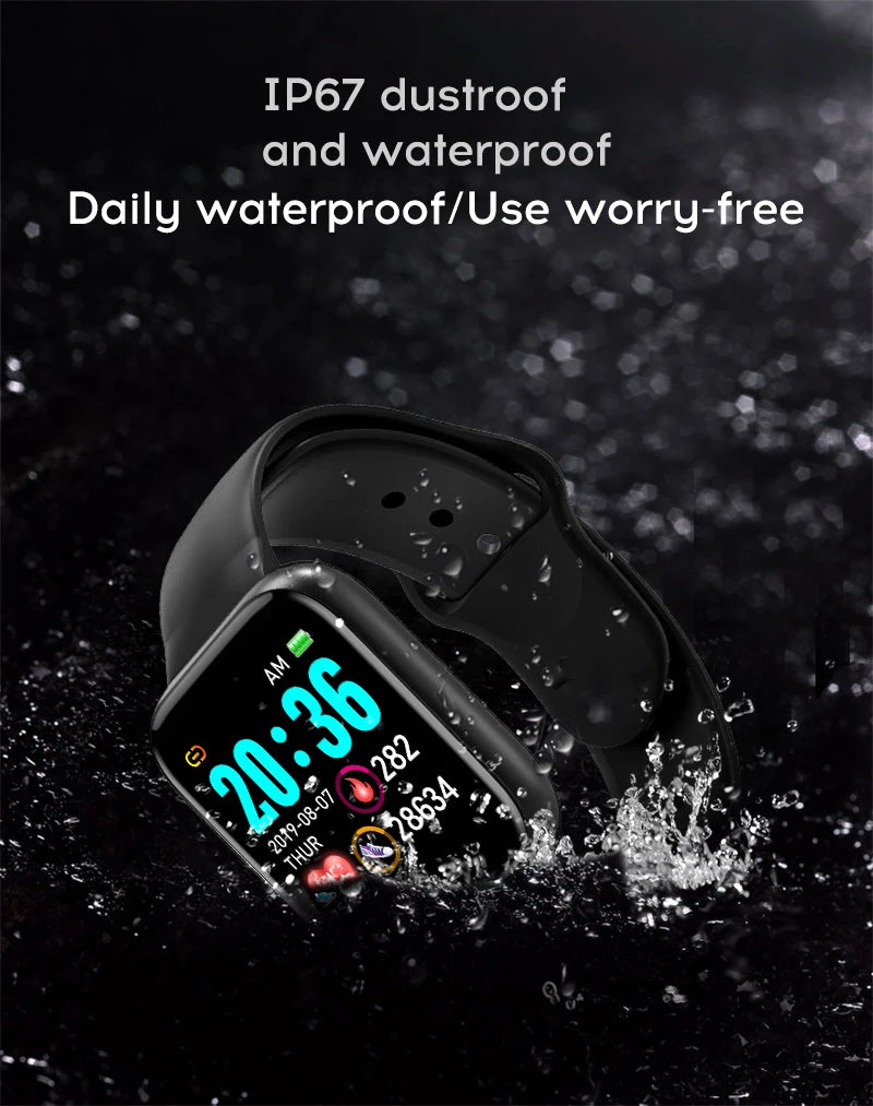 Smartwatch Multifuncional Y68/D20 para Homens e Mulheres – Bluetooth, Música, Monitor de Sono, Rastreador Fitness e Conectividade com Celular