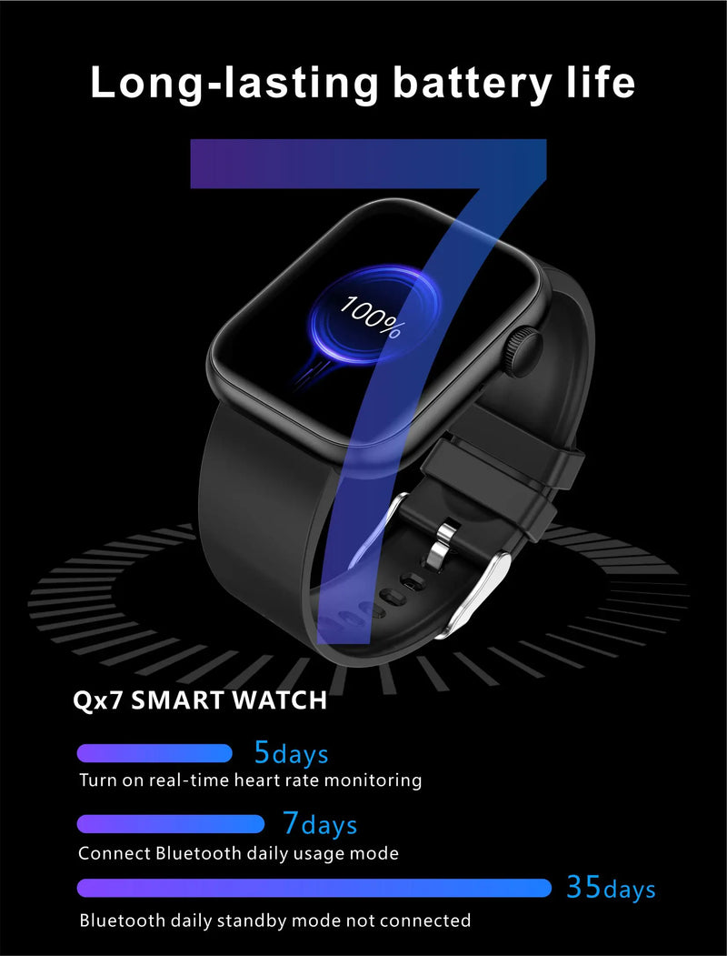 Smartwatch LIGE para Mulheres – Tela Touchscreen Completa, Chamada Bluetooth, À Prova D’Água, Rastreador Fitness Esportivo