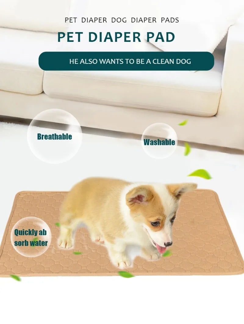 Tapete Absorvente Reutilizável para Pets — Fralda Lavável para Treinamento de Filhotes, Capa de Assento de Carro, Cama ou Tapete Higiênico