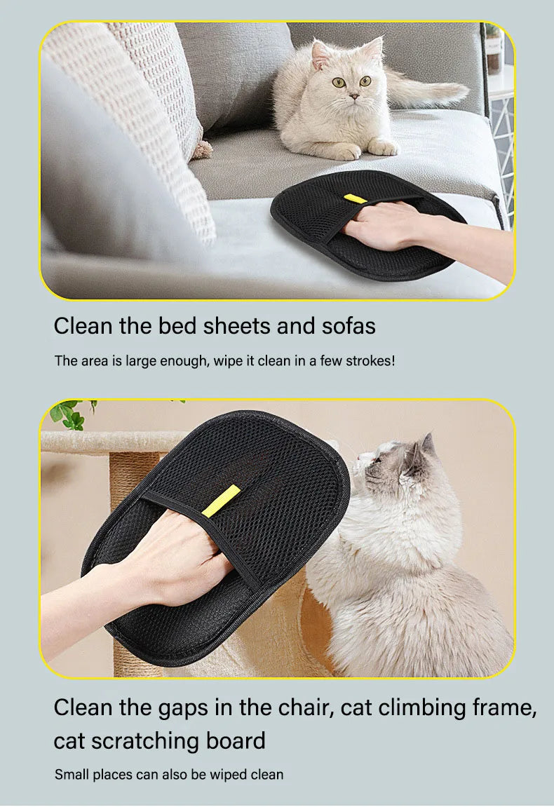 Luvas Removedoras de Pelos – Escova Estática para Cães e Gatos