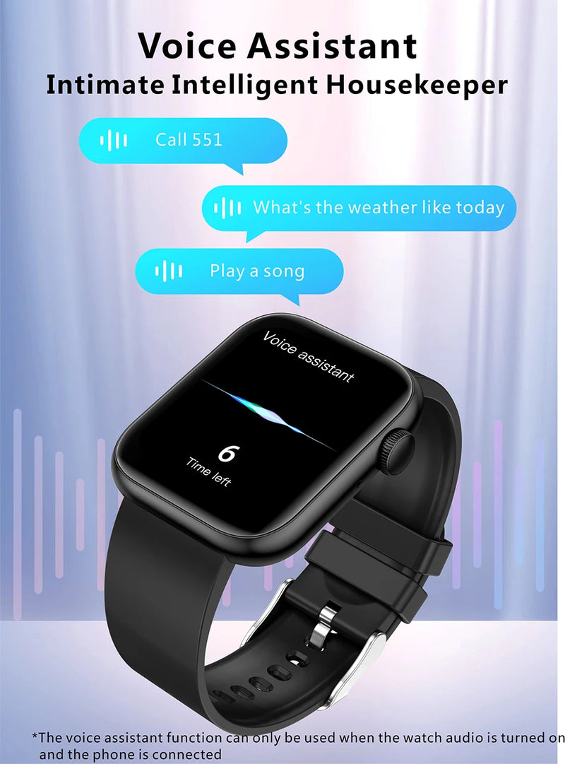 Smartwatch LIGE para Mulheres – Tela Touchscreen Completa, Chamada Bluetooth, À Prova D’Água, Rastreador Fitness Esportivo