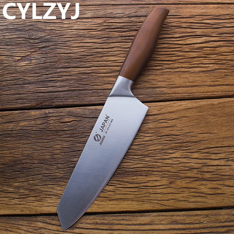Conjunto de Facas de Chef Japonesas em Aço Inoxidável – Para Carne, Peixe e Vegetais