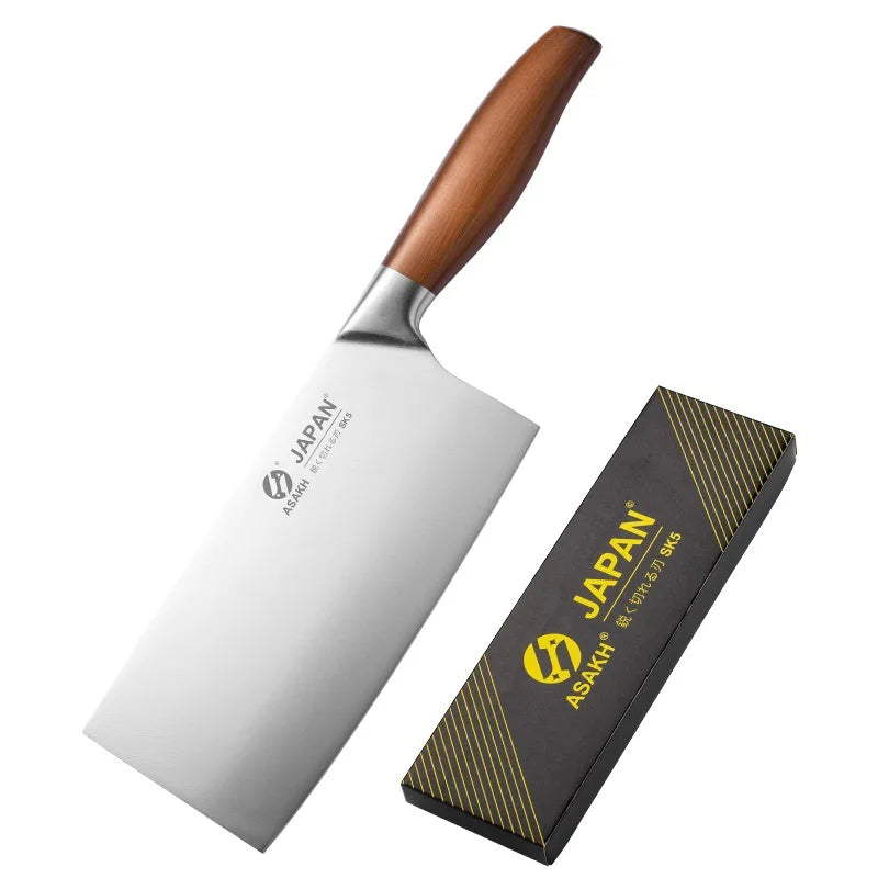 Conjunto de Facas de Chef Japonesas em Aço Inoxidável – Para Carne, Peixe e Vegetais