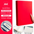 Caderno A4 com Capa Soft PU – Páginas em Branco e Linha Horizontal – Diário para Escritório e Estudo – 100 ou 208 Folhas