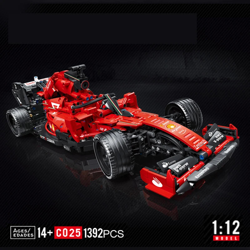 Carro de Corrida F1 Controle Remoto – Blocos de Montar High-Tech Tipo MOC – Modelo Técnico Criativo com Bricks, Presente para Experts