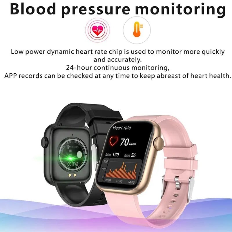 Smartwatch LIGE para Mulheres – Tela Touchscreen Completa, Chamada Bluetooth, À Prova D’Água, Rastreador Fitness Esportivo