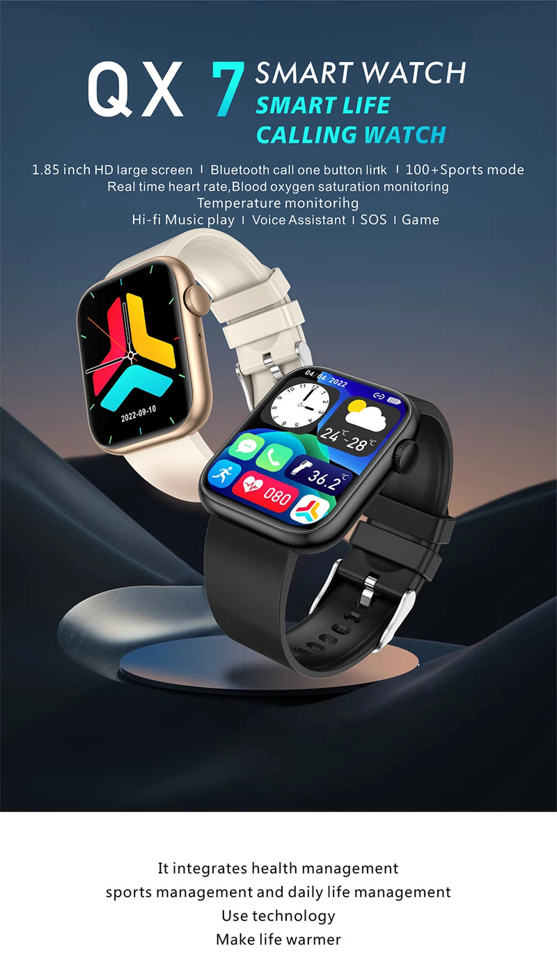Smartwatch LIGE para Mulheres – Tela Touchscreen Completa, Chamada Bluetooth, À Prova D’Água, Rastreador Fitness Esportivo