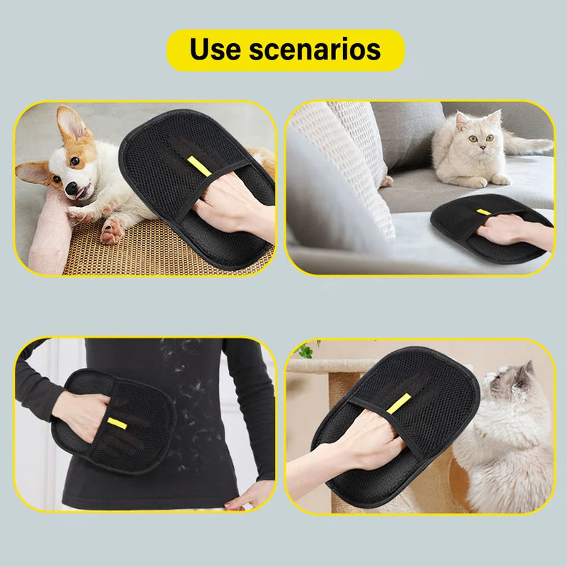 Luvas Removedoras de Pelos – Escova Estática para Cães e Gatos
