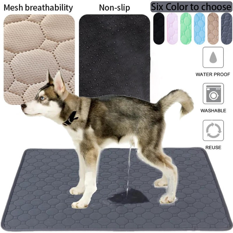 Tapete Absorvente Reutilizável para Pets — Fralda Lavável para Treinamento de Filhotes, Capa de Assento de Carro, Cama ou Tapete Higiênico