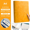 Caderno A4 com Capa Soft PU – Páginas em Branco e Linha Horizontal – Diário para Escritório e Estudo – 100 ou 208 Folhas