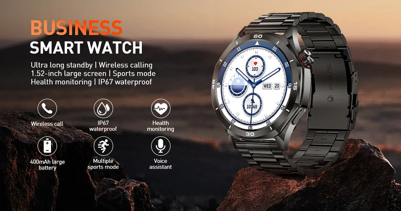 Smartwatch LIGE para Mulheres – Tela Touchscreen Completa, Chamada Bluetooth, À Prova D’Água, Rastreador Fitness Esportivo
