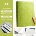 Caderno A4 com Capa Soft PU – Páginas em Branco e Linha Horizontal – Diário para Escritório e Estudo – 100 ou 208 Folhas