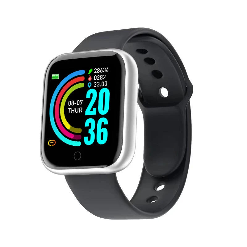 Smartwatch Multifuncional Y68/D20 para Homens e Mulheres – Bluetooth, Música, Monitor de Sono, Rastreador Fitness e Conectividade com Celular
